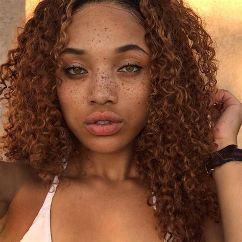 curly hair with freckles|freckle skin.